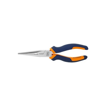 Garant Straight Snipe Nose Pliers with Grips, Chrome-Plated, Overall Length: 200mm 713040 200